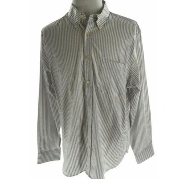 Hart Schaffner Marx Striped Shirt Mens 2XL Long Sleeve Chest Pocket Button Down - Picture 5 of 7